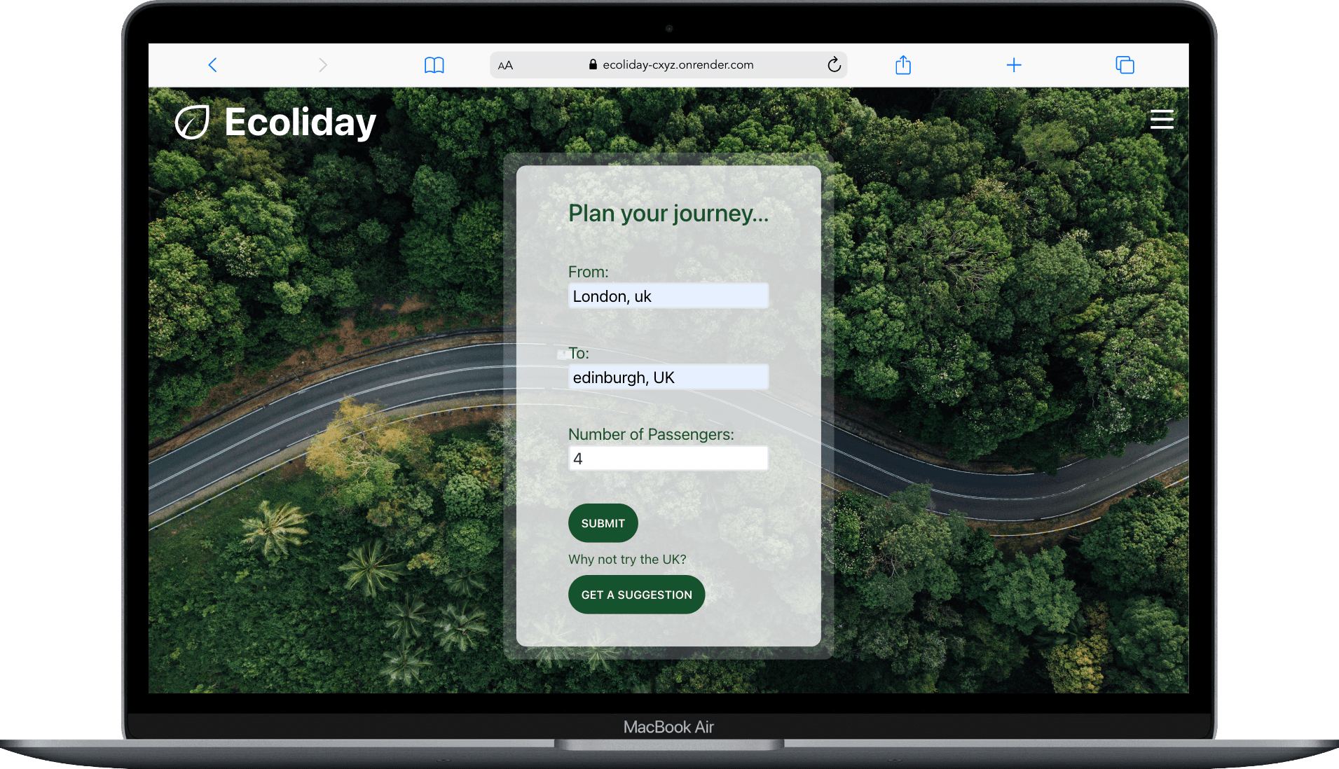 ecoliday screen